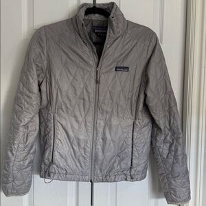 Patagonia Light Gray Quilted Jacket